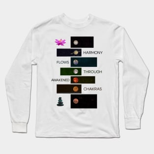 CHAKRAS YOGA QUOTE DESIGN Long Sleeve T-Shirt